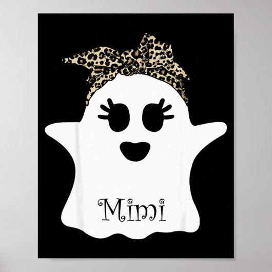 Mb Soky Mimi Ghost Bandana Boo Halloween Family Ma Poster (Voorkant)