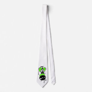 MB Stropdas groen en zwart gasmasker