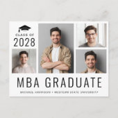 MBA 5 Fotomastergraad Afstuderen Aankondigingskaart (Voorkant)