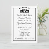 MBA Afstudeerder 2022 Afstuderen nodigt uit (Zwart Kaart (Staand voorkant)