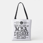 MBA Afstuderen 2023 Masters Business Tote Bag (Achterkant)