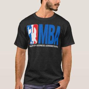 MBA Afstuderen Gift Basketball Theme Pun Afstudeer T-shirt