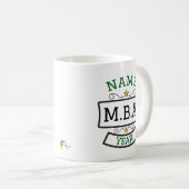 MBA Afstuderen Gift Gepersonaliseerde Mok (Voorkant rechts)