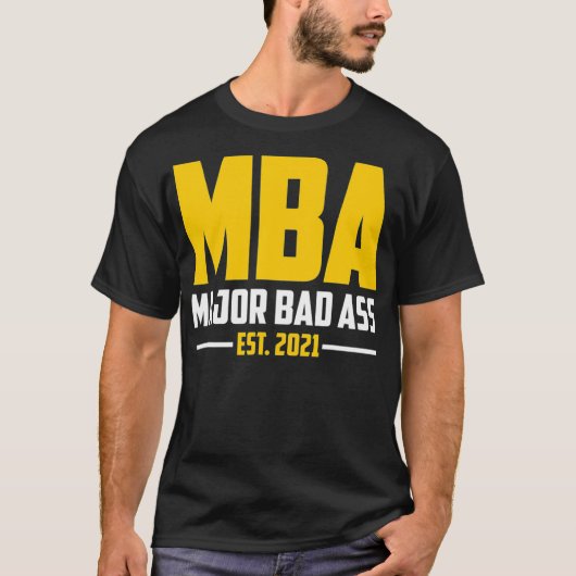MBA Afstuderen Gifts for Him Master Graduat T-shirt (Voorkant)