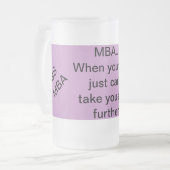 MBA Als je BS je niet verder kan brengen. Matglas Bierpul (Voorkant links)