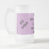 MBA Als je BS je niet verder kan brengen. Matglas Bierpul (Links)