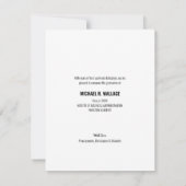 MBA bedrijf Afstuderen Aangepaste fotonaam Aankondiging (Achterkant)