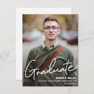 MBA bedrijf Afstuderen Aangepaste fotonaam Aankondiging