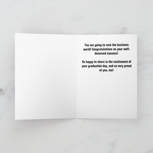 MBA Business Afstuderen Kaart (Binnen)