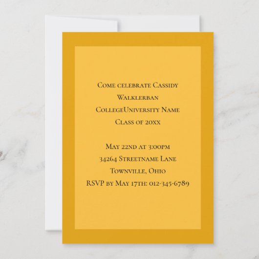 MBA Foto Afstuderen Uitnodiging (Achterkant)