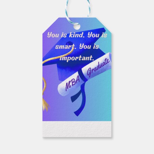MBA Gift Cadeaulabel (Achterkant)