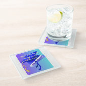 MBA Gift Glazen Onderzetter (Schuin)