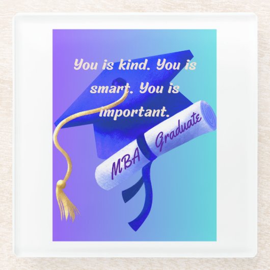 MBA Gift Glazen Onderzetter (Voorkant)