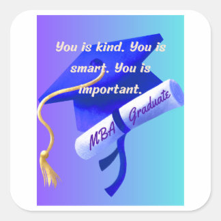 MBA Gift Vierkante Sticker