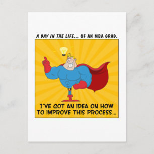 MBA Graduates kent de Antwoorden op Alle Problemen Aankondigingskaart