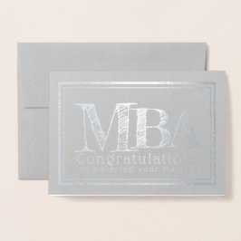 MBA Master of Business Administration Folie Kaarten
