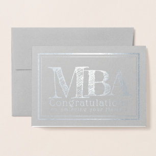MBA Master of Business Administration Folie Kaarten