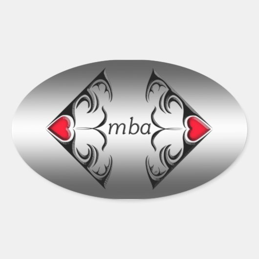 mba ovale sticker (Voorkant)