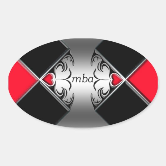 mba ovale sticker (Voorkant)