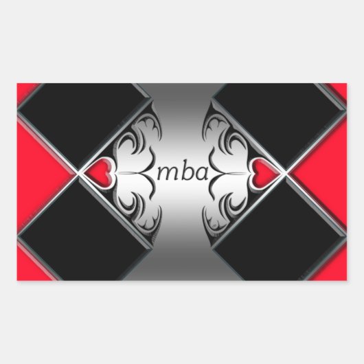 mba rechthoekige sticker (Voorkant)