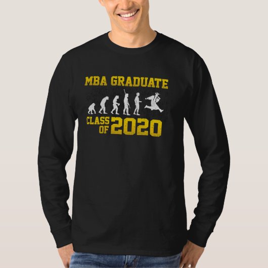MBA Student 2020 Progress Business Degree Graduati T-shirt (Voorkant)