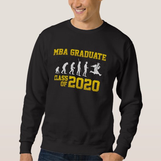 MBA Student 2020 Progress Business Degree Graduati Trui (Voorkant)