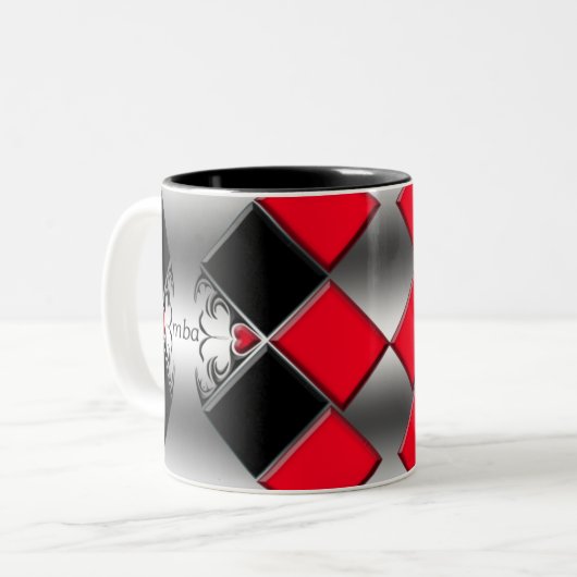 mba tweekleurige koffiemok (Voorkant links)