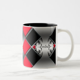 mba tweekleurige koffiemok