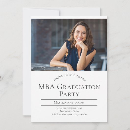 MBA Two Photo Afstuderen Kaart (Voorkant)