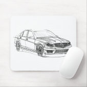 MBAMG C63 Sedan2 2012 Muismat (Met muis)