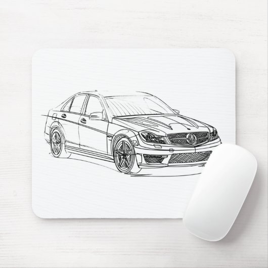 MBAMG C63 Sedan2 2012 Muismat (Met muis)