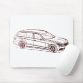 MBAMG E Klasse Estate 2010 Muismat (Met muis)