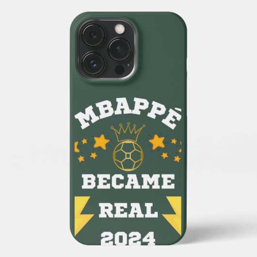 Mbappé werd real 2024 in het Engels iPhone Hoesje (Achterkant)