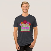 MBDS donker logo Heren Tri-Blend shirt (Voorkant volledig)