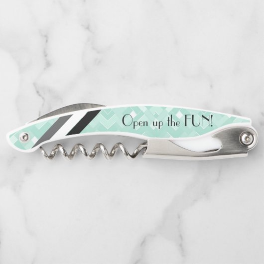 MbM HOME Open het plezier! Kurkentrekker - Mint Ma (Achterkant)