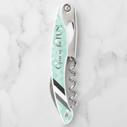 MbM HOME Open het plezier! Kurkentrekker - Mint Ma (Achterkant)