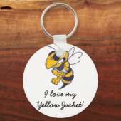 Mbrfl gele jassen onder de 10 sleutelhanger (Voorkant)