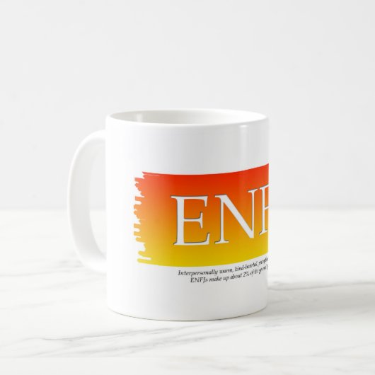 MBTI ENFJ Coffee Mok (Voorkant links)