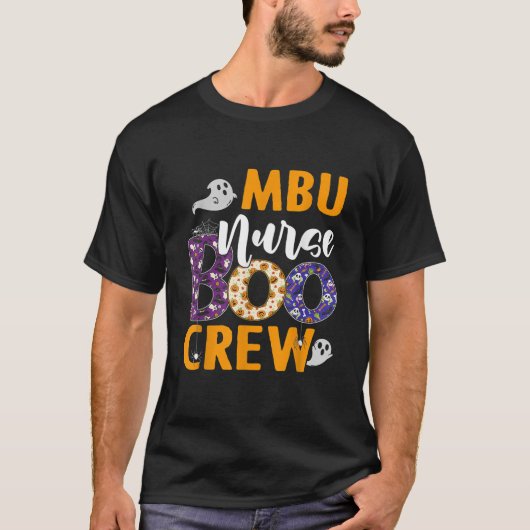 MBU Nurse Boo Crew Scary Nurse Halloween Ghost Spi T-shirt (Voorkant)