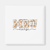 Mbu Nurse Pumpkin Fall Mother Magneet (Voorkant)