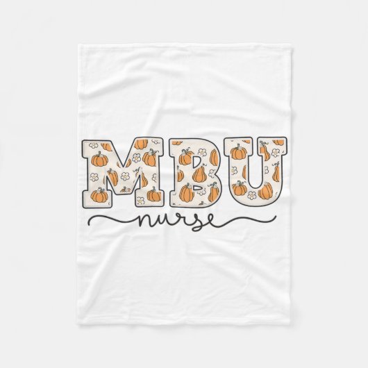 Mbu Verpleegster Pompoen Val Moeder Fleece Deken (Voorkant)