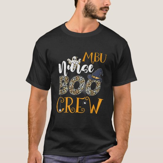MBU Zuurboeg Bemanner Spooky Halloween Boo Ghost C T-shirt (Voorkant)