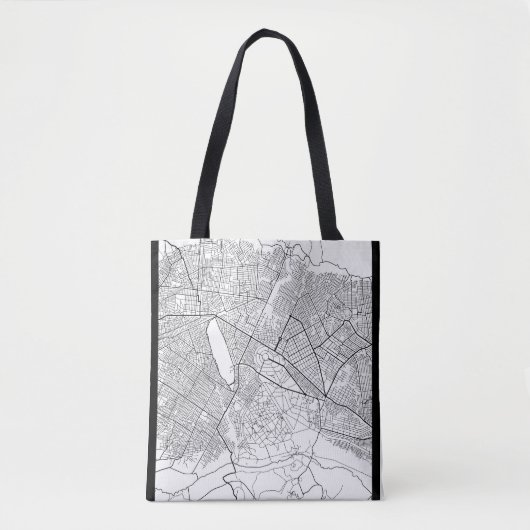 Mbuji-Mayi Democratic Republic of the Congo Map Tote Bag (Voorkant)