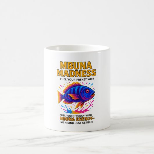 Mbuna Madness Energy Drink Parodie Koffiemok (Center)