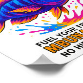 Mbuna Madness Poster – Neon Cichlid Muurkunst (Hoek)