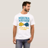 Mbuna Mayhem - Lake Malawi Cichlid Fight Club T-shirt (Voorkant volledig)