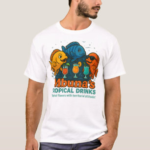 Mbuna's Tropische Drinken - Grappige zomer Cichlid T-shirt