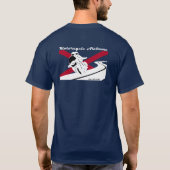 MC-AL donkert T-shirt met witte letters (Achterkant)