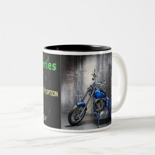 MC Badass-mok Tweekleurige Koffiemok (Voorkant rechts)