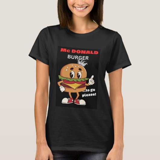 Mc DONALD BURGER T-Shirt (Voorkant)